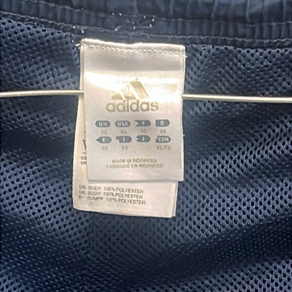 Adidas Navy Blue Track Pants - Picture 2 of 6